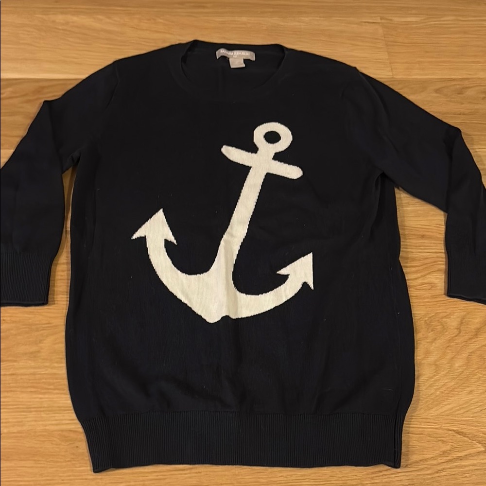 Banana Republic size S  Navy Anchor Sweater